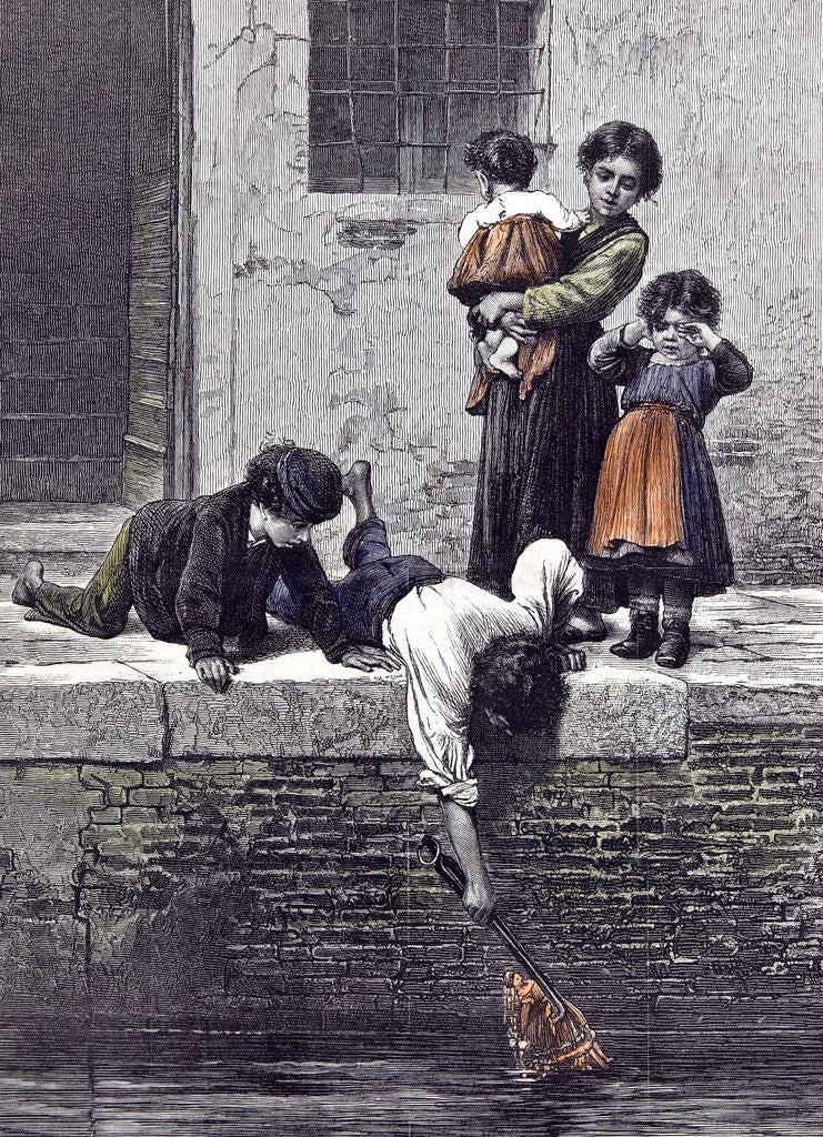 Detail of To the Rescue L. Passini 1878 by Anonymous