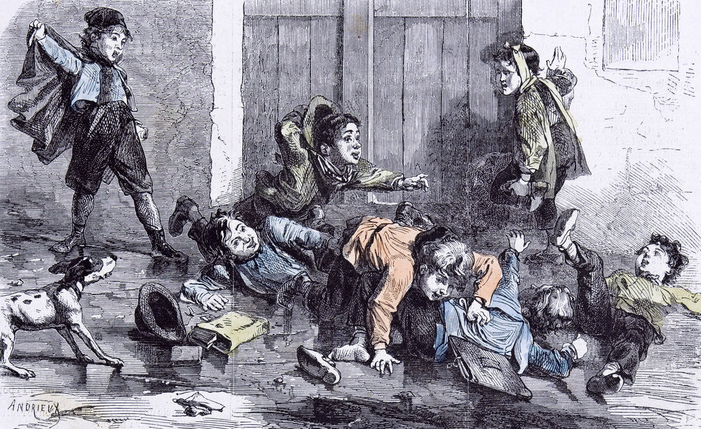 Detail of Children in the Winter of 1879 by Anonymous