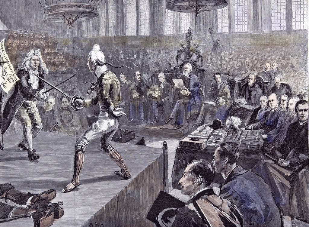 Detail of Speech Day at Merchant Taylor's School 1891 by Anonymous