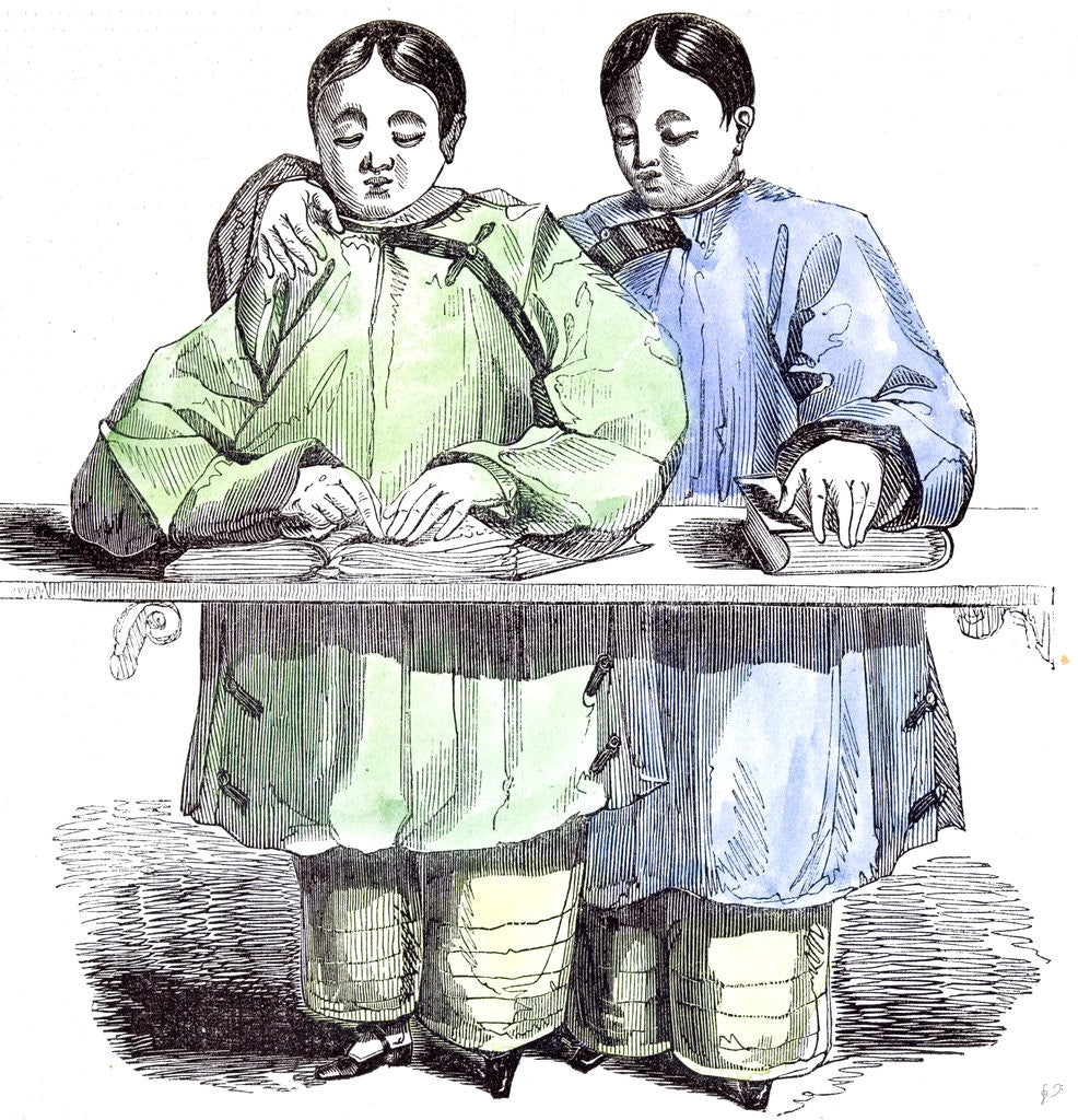 Detail of The Blind Chinese Children by Anonymous