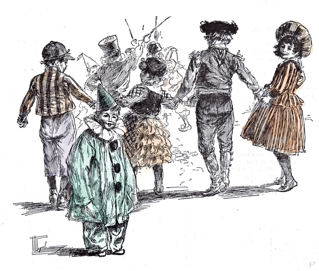 Detail of Some Dresses at the Children's Carnival in 1892 by Anonymous