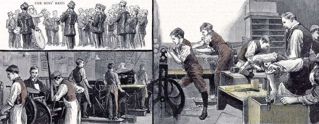 Detail of Little Boy's Home at Farningham Britain 1891 by Anonymous