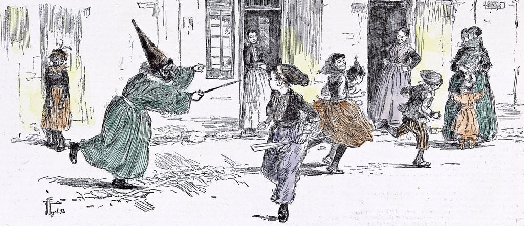 Detail of Some Dresses at the Children's Carnival in 1892 by Anonymous