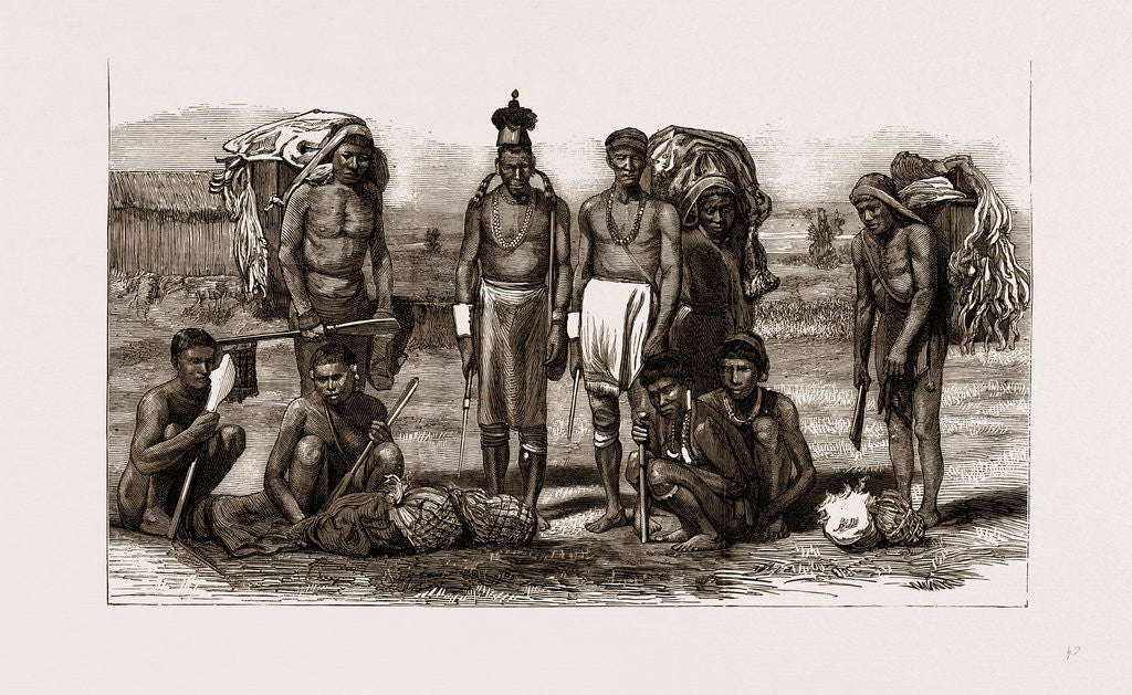 Detail of A Group Of Nagas, The Tribe By Whom Lieut. Holcombe Was Murdered by Anonymous