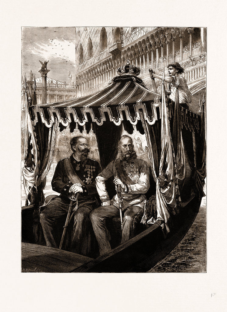 Detail of Visit Of The Emperor Of Austria To The King Of Italy At Venice by Anonymous