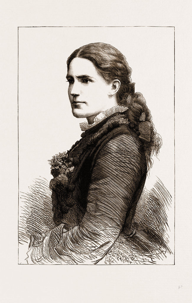 Detail of Madame Antoinette Sterling, 1875 by Anonymous