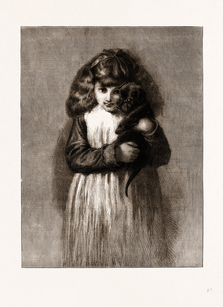 Detail of Playfellows, From The Picture By J.d. Watson by Anonymous