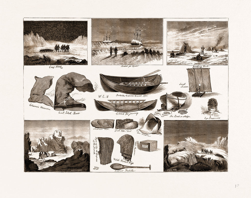 Detail of The Arctic Expedition: Apparatus by Anonymous