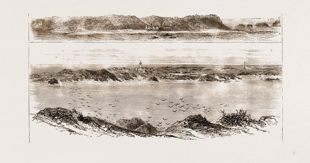 Detail of Tresco Island And St. Agnes, 1875 by Anonymous
