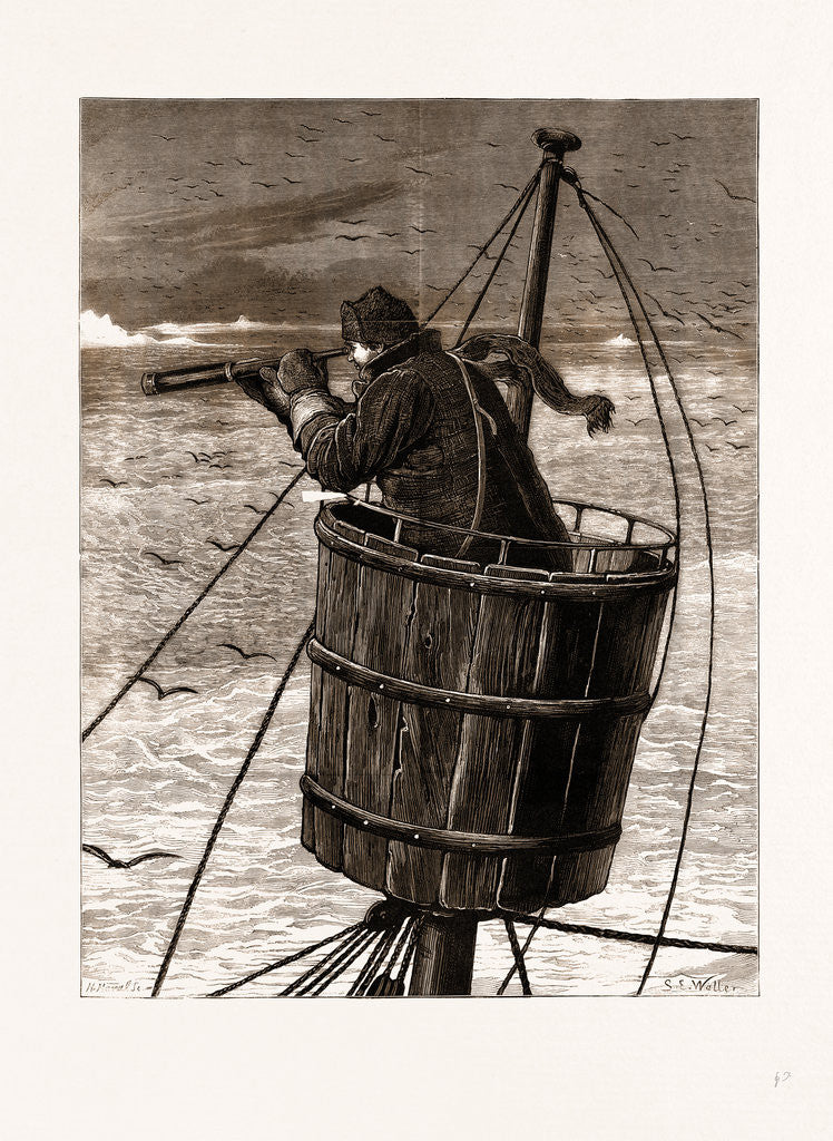 Detail of The Arctic Expedition, The Crow's Nest by Anonymous
