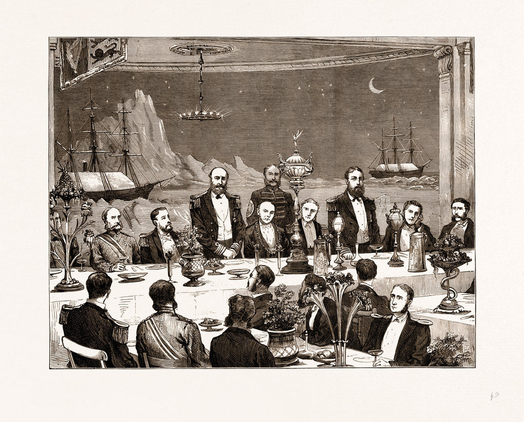 Detail of Farewell Banquet Given To Captain Nares And His Fellow Officers By The Mayor Of Portsmouth by Anonymous