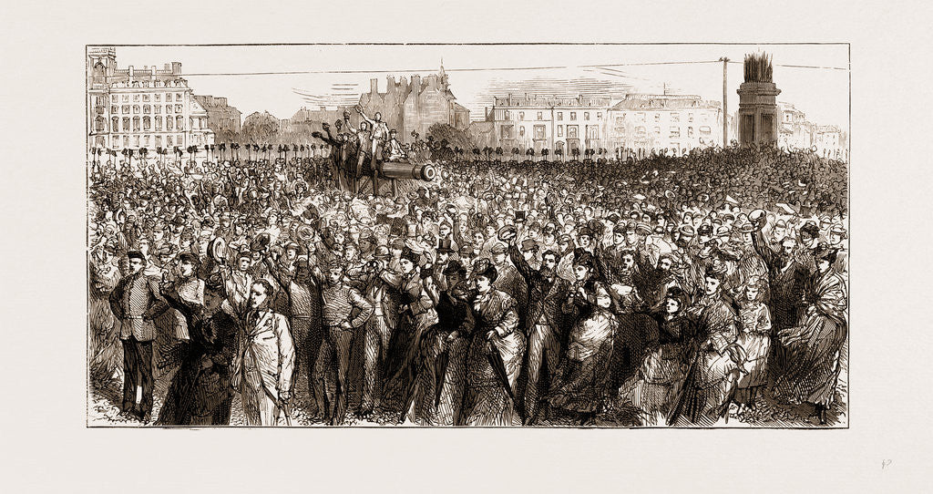 Detail of Departure Of The Arctic Expedition: The Crowd On The Beach, Portsmouth by Anonymous