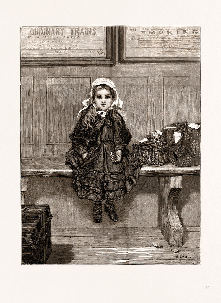 Detail of To Be Left Till Called For From The Picture By A. Dixon In The Exhibition Of The Royal Academy, 1875 by Anonymous
