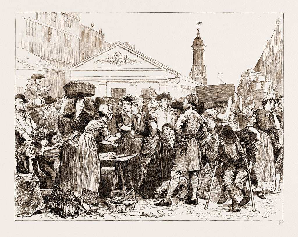 Detail of The Chaplain Of The Fleet: Drawn By Charles Green, 1881 by Anonymous