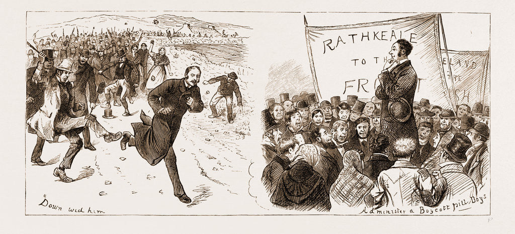 Detail of The Land Agitation In Ireland by Anonymous