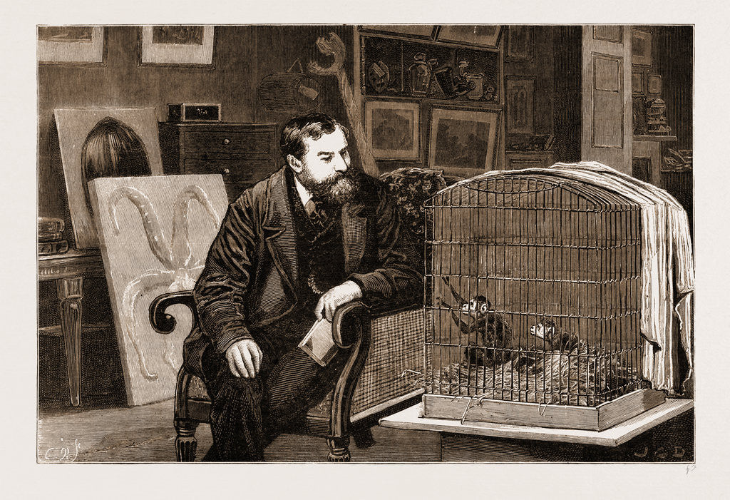 Detail of The Late Mr. Frank Buckland at Home, 1881 by Anonymous