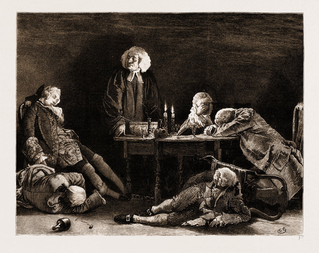 Detail of The Chaplain Of The Fleet, Drawn By Charles Green by Anonymous