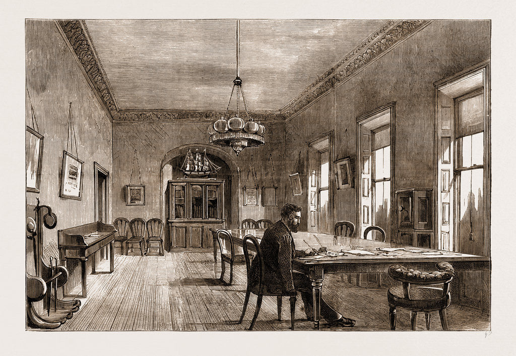 Detail of The Land Agitation In Ireland, The New Committee-room Of The Land-league In Dublin by Anonymous