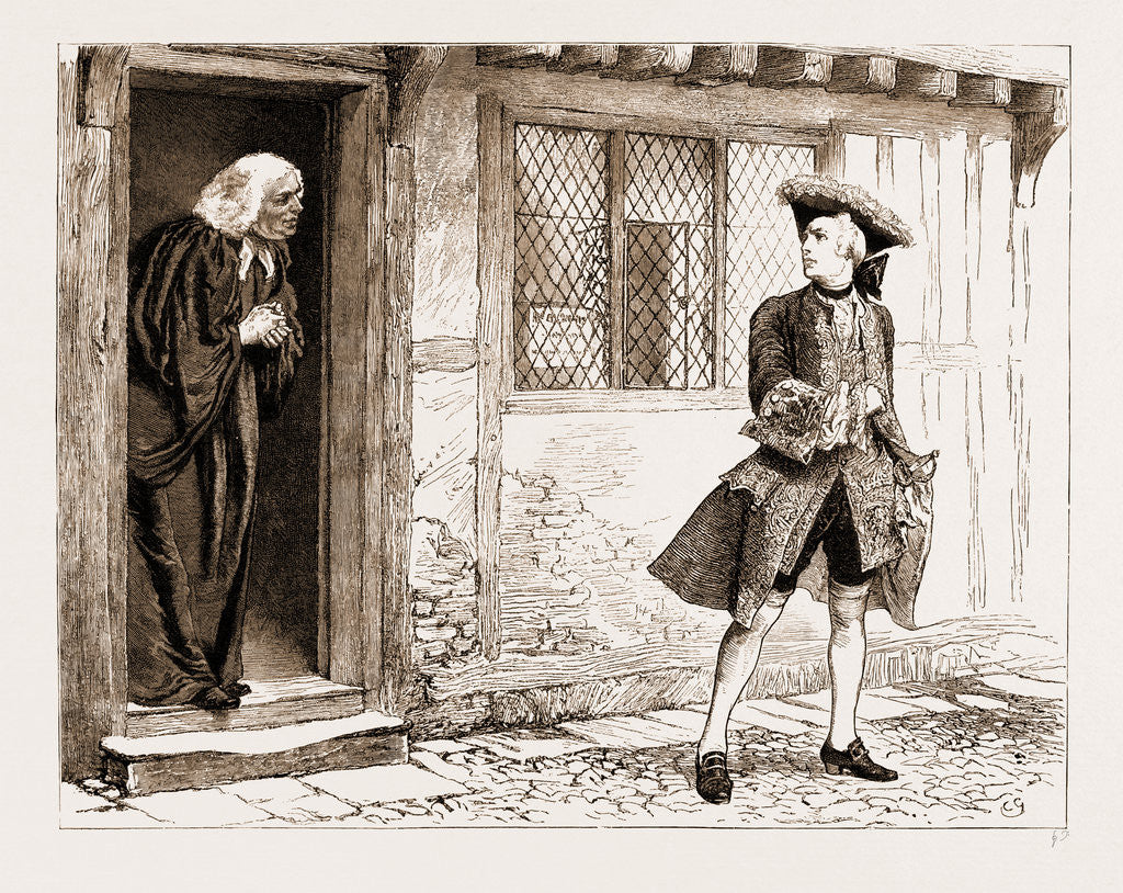 Detail of The Chaplain Of The Fleet, Drawn By Charles Green; you Are The Only Man I Ever Knew Who Spent His Honeymoon Alone! by Anonymous