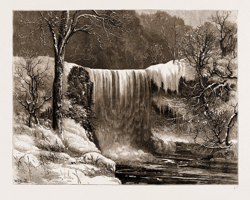 Detail of Winter Aspect Of The Falls Of Minnehaha, Minnesota by Anonymous