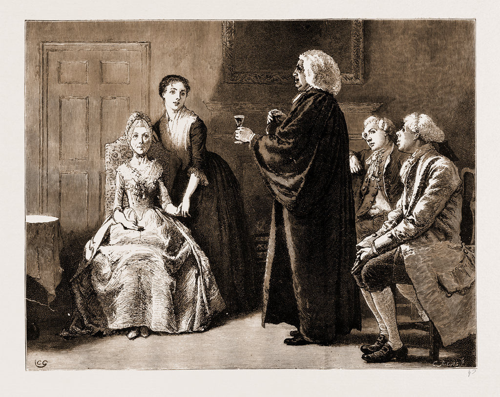 Detail of The Chaplain Of The Fleet, Drawn By Charles Green by Anonymous