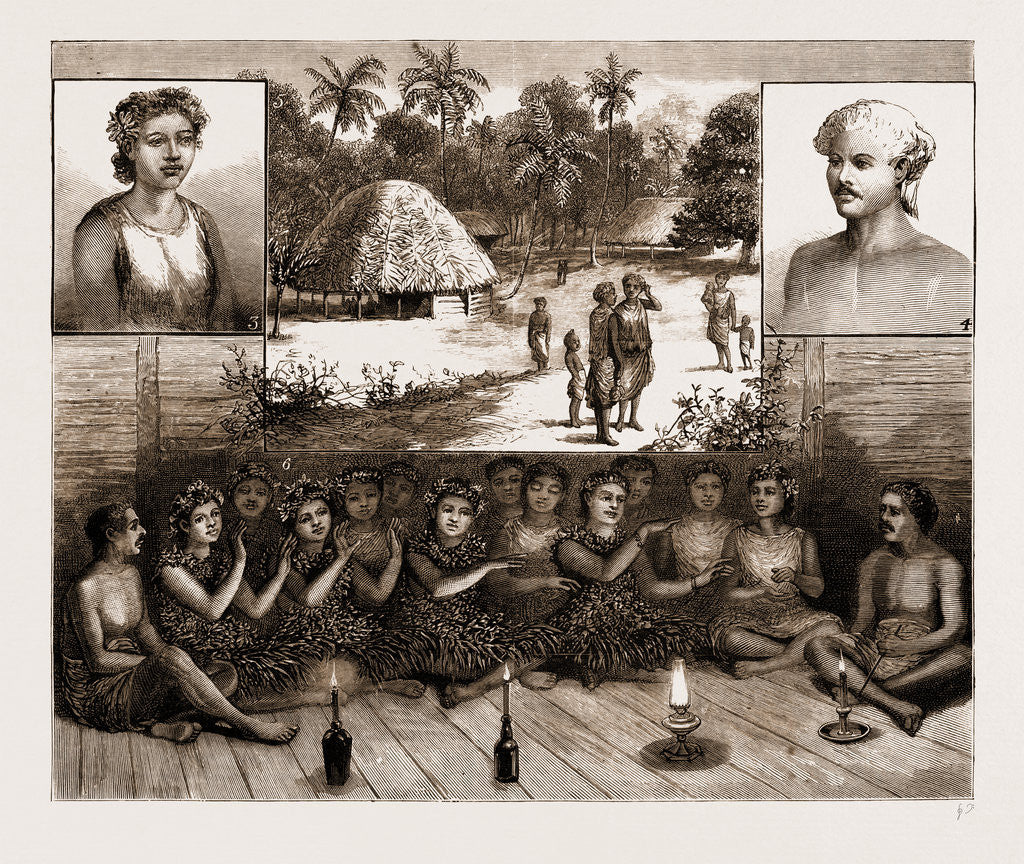 Detail of The Samoan Islands, 1881 by Anonymous