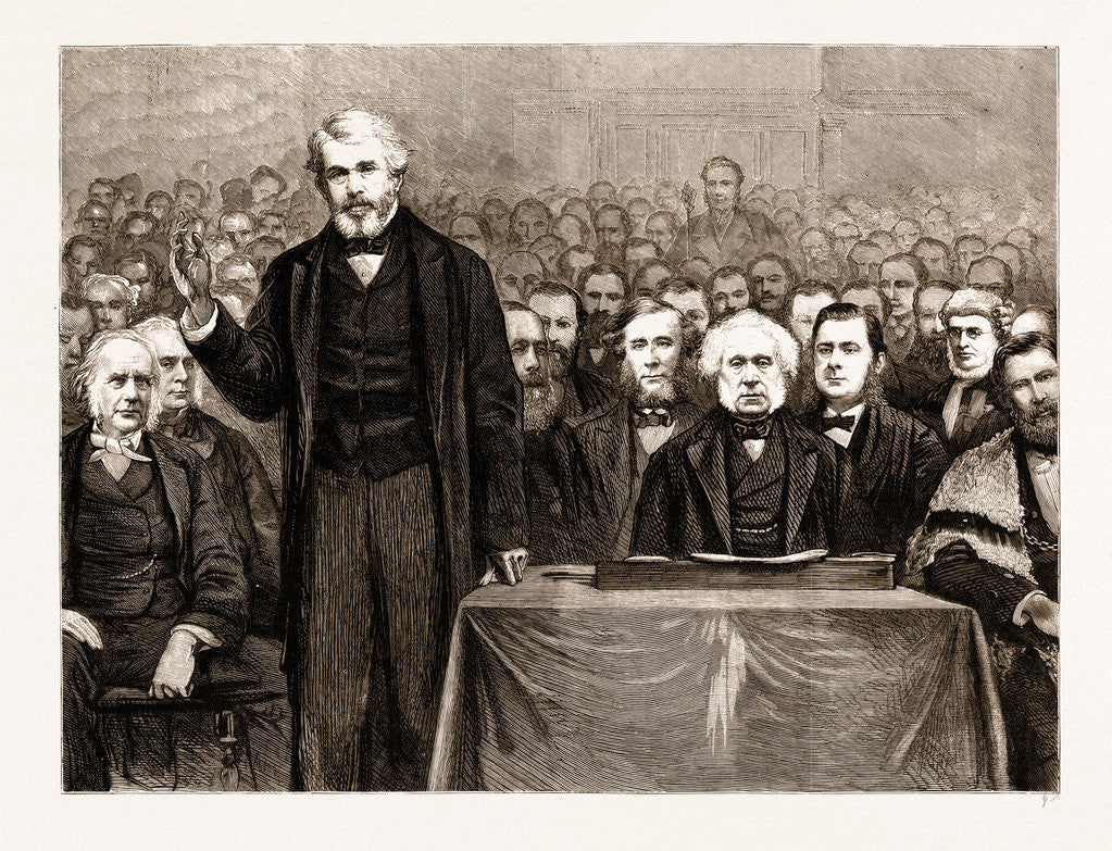 Detail of Mr. Carlyle Delivering The Address On His Installation As Lord Rector Of Edinburgh University, April 2 by Anonymous
