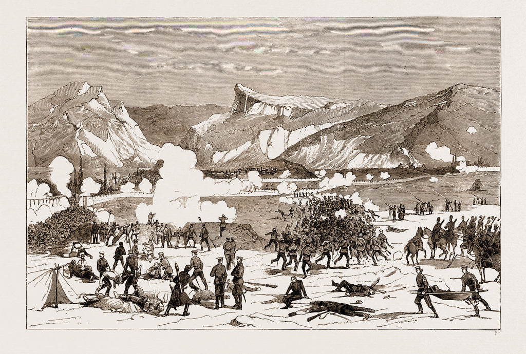 Detail of The Russians In Central Asia: The Siege Of Geok Tepe By General Skobeleff: Assaulting The Fortifications, 1881 by Anonymous