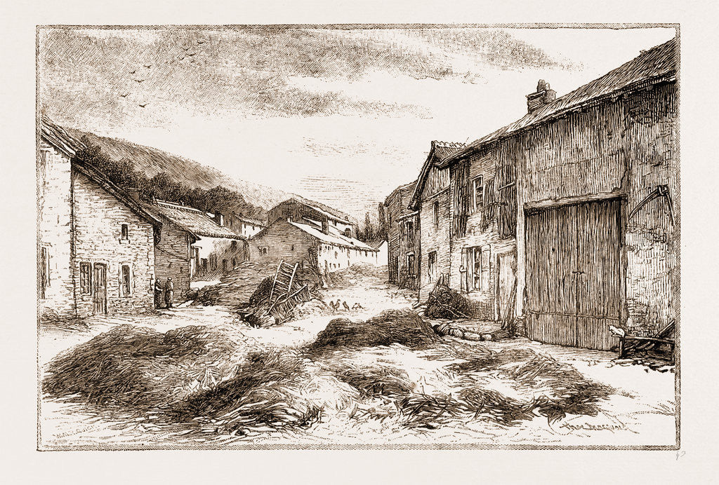 Detail of A Village In The Ardennes by Anonymous