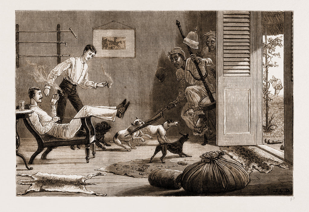 Detail of Indian Sketches: a Warm Corner, 1881 by Anonymous