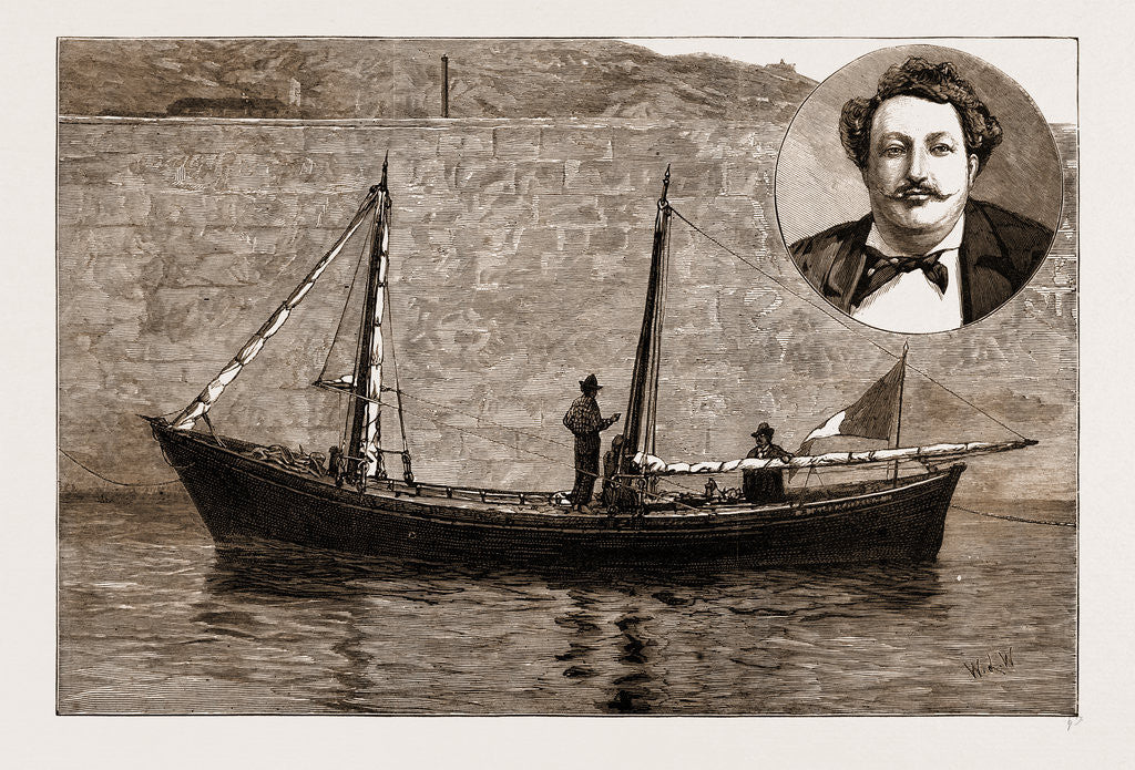 Detail of The Italian Miniature Schooner leone Di Caprera, Which Has Recently Crossed The Atlantic by Anonymous