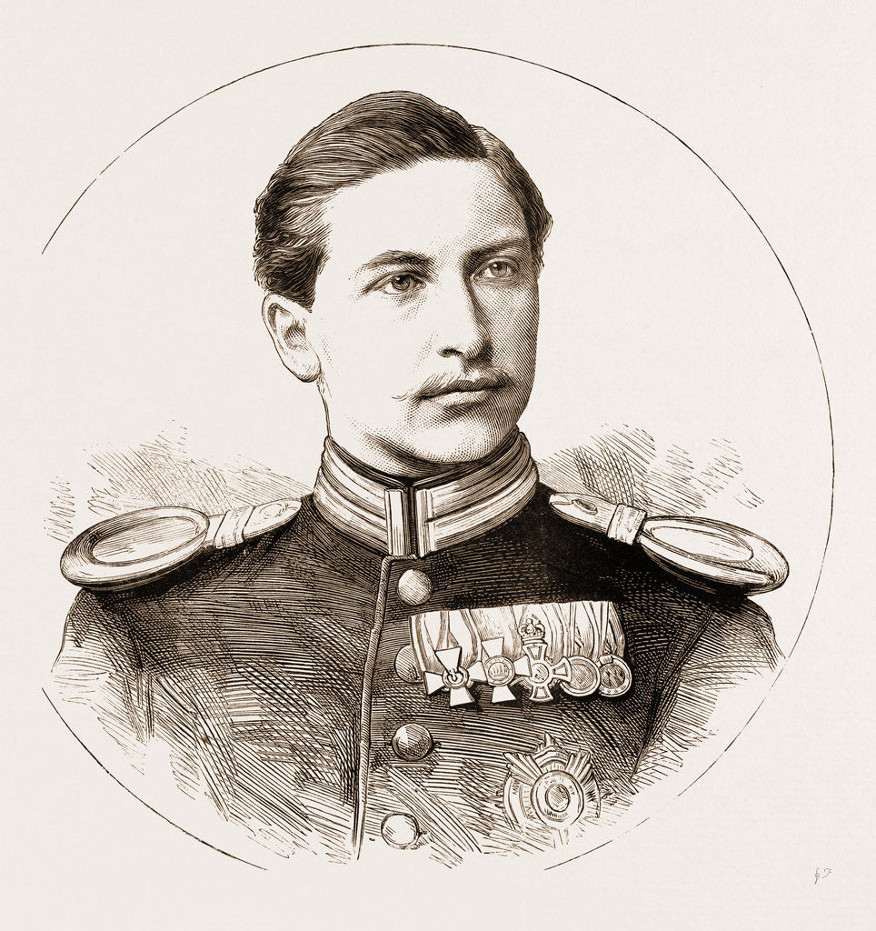 Detail of Prince Frederick William Victor Albert Of Prussia, Married To The Princess Augusta Victoria Of Schleswig-holstein by Anonymous