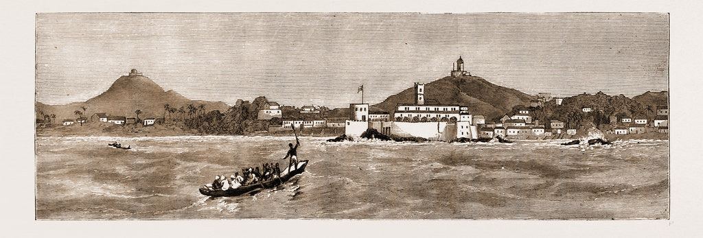 Detail of The Threatened Ashantee War: Cape Coast Castle, 1881 by Anonymous