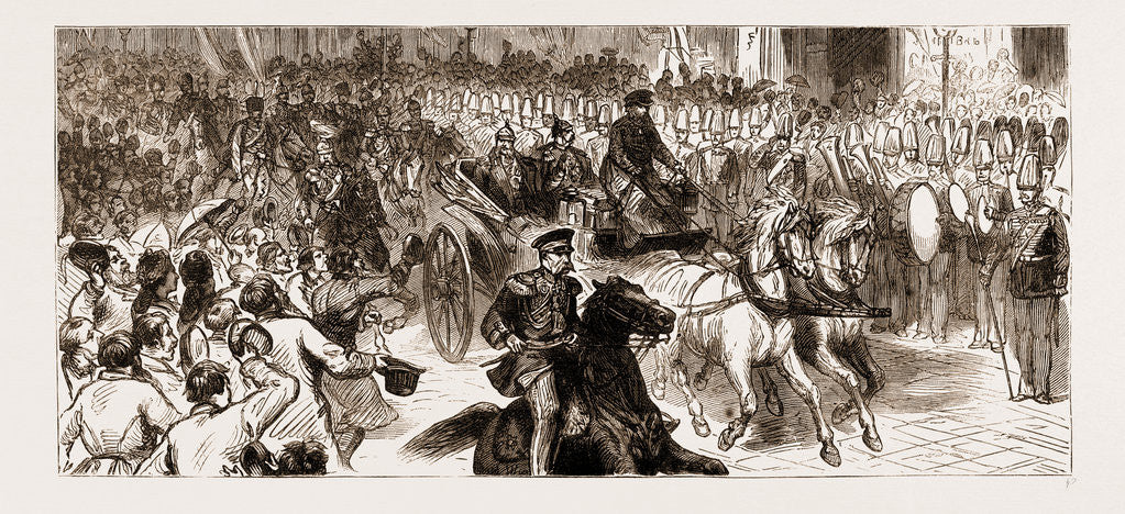 Detail of Opening Of The Russo-turkish War: Return Of The Czar To St. Petersburg From Kischineff by Anonymous