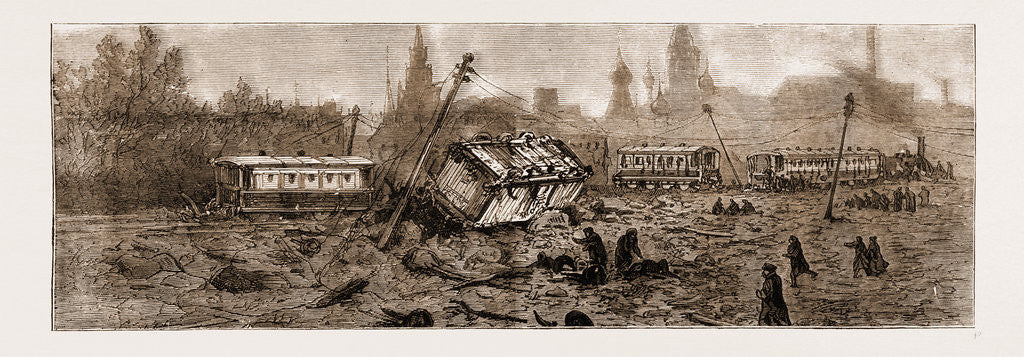 Detail of The Late Czar Alexander II: The Attempt To Blow Up The Imperial Train Near Moscow, Dec. I by Anonymous