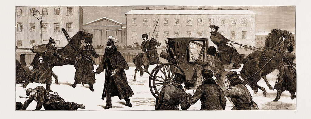 Detail of The Assassination Of The Late Czar Alexander II. Of Russia by Anonymous