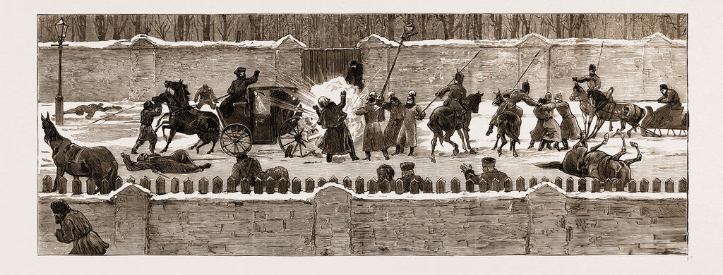Detail of The Assassination Of The Late Czar Alexander II. Of Russia by Anonymous
