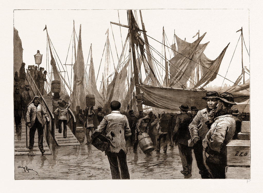 Detail of At Billingsgate, London by Anonymous