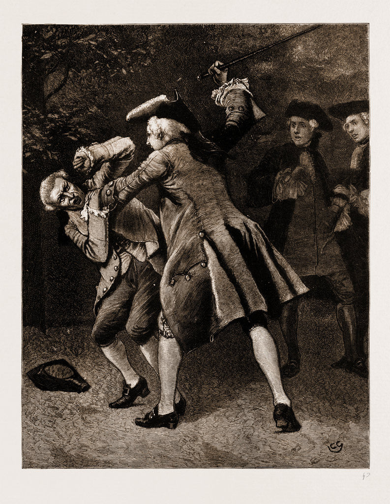 Detail of The Chaplain Of The Fleet, Drawn By Charles Green by Anonymous