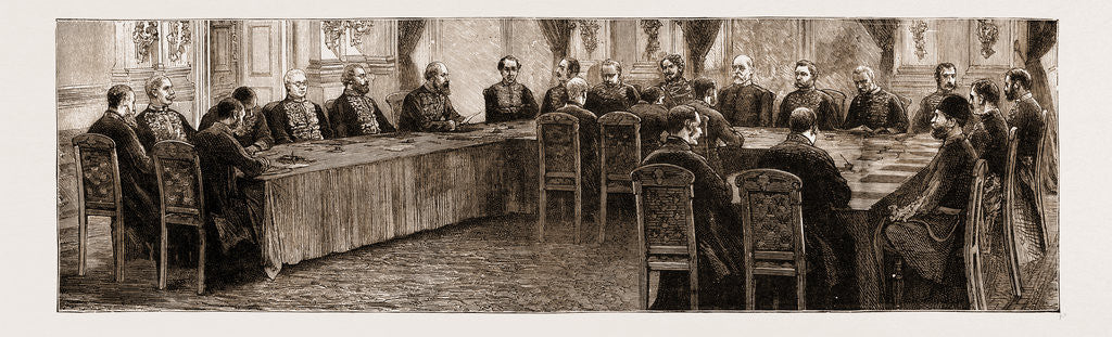 Detail of The Earl Of Beaconsfield: The First Sitting Of The Berlin Congress, June 17 by Anonymous
