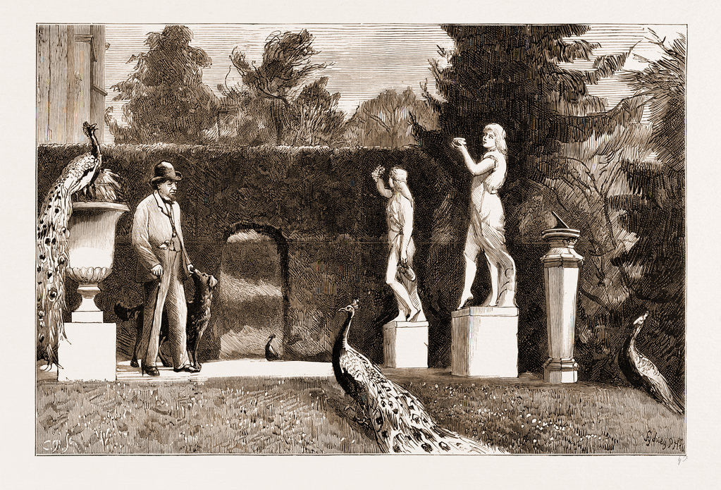 Detail of The Funeral Of The Late Earl Of Beaconsfield, Notes At Hughenden: On The Terrace by Anonymous