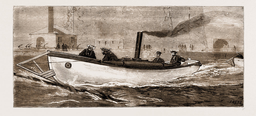 Detail of Torpedo Practice: Jumping A Boom, 1881 by Anonymous