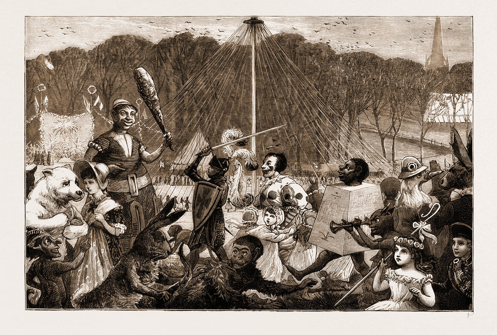 Detail of May Day Fete At Worsley, Manchester by Anonymous