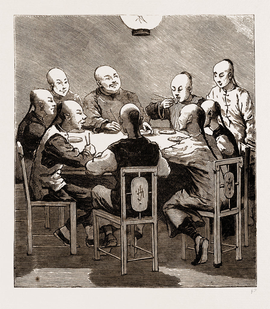 Detail of A Chinese Dinner Party, China by Anonymous
