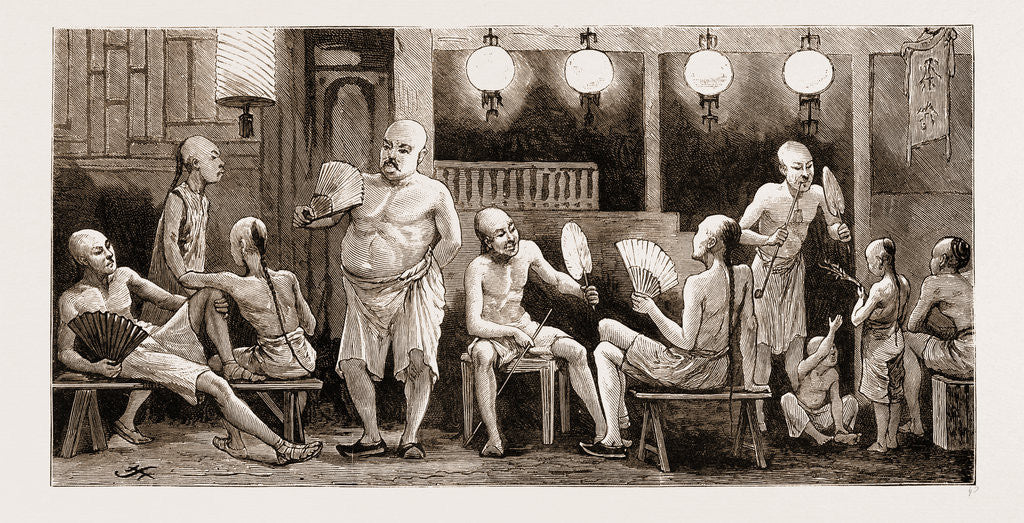 Detail of A Summer Night In Shanghai, China by Anonymous