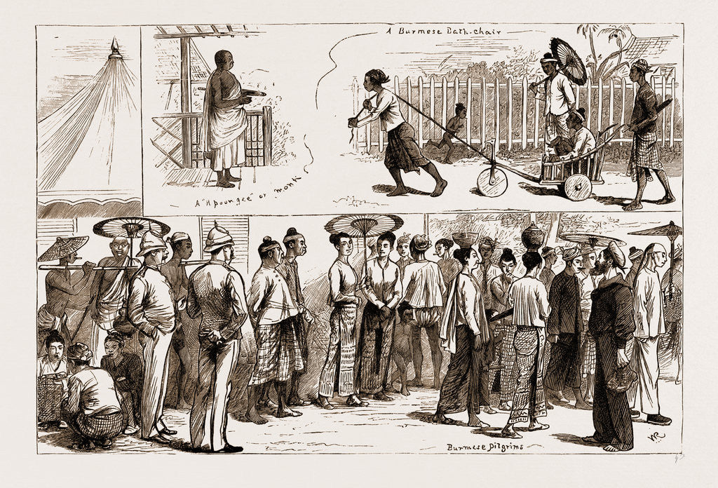 Detail of Life And Character In British Burma, 1881 by Anonymous