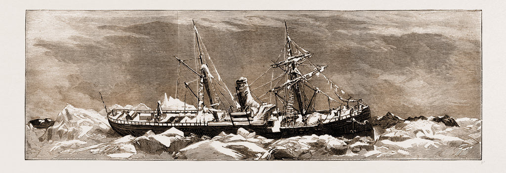 Detail of Icebound In The Baltic: The Steamer west Stanley After A Westerly Gale by Anonymous