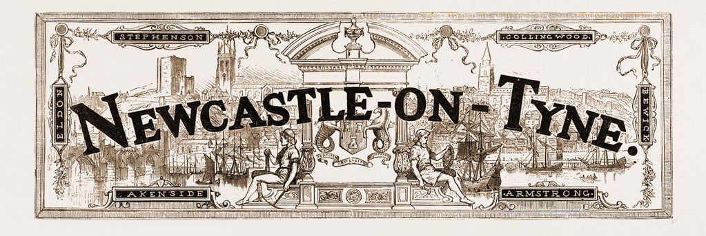 Detail of Newcastle-on-tyne, 1881 by Anonymous