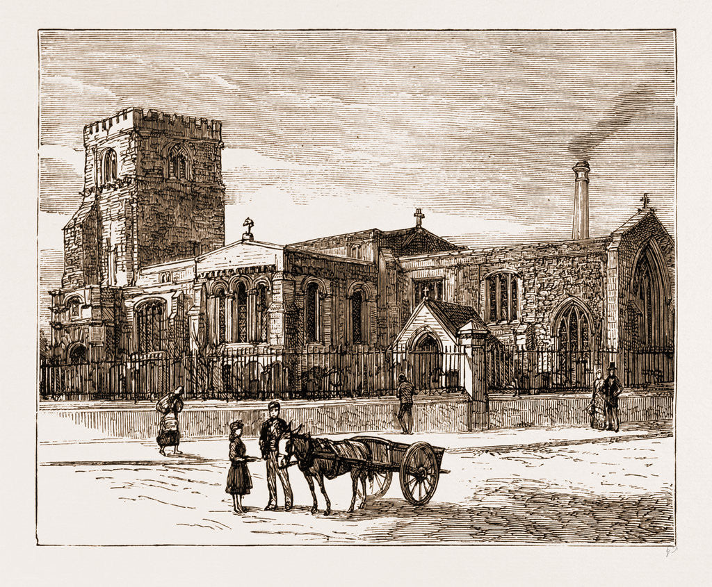 Detail of St. Andrew's Church, Newcastle by Anonymous