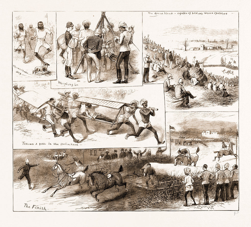 Detail of Southern Afghanistan: Athletic Meeting At Hurnai, Murree Hills by Anonymous